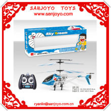 HTX084-3 cadeau hotsale de Noël !! Doraemon canopy rc hélicoptère à vendre 3ch